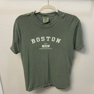 Comfort Colors Boston Graphic Tee - Olive Green